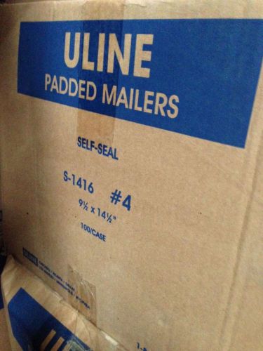 9 1/2 x 14 1/2&#034; Uline Self-Seal Padded Mailers (Number 4) S-1416 - QTY: 100/box
