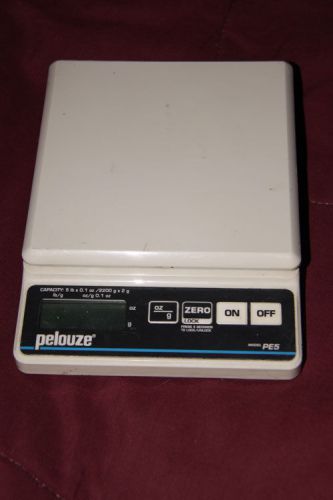 Pelouze PE5R ~ 5 lb capacity electronic Digital Mail Postal Scale Used