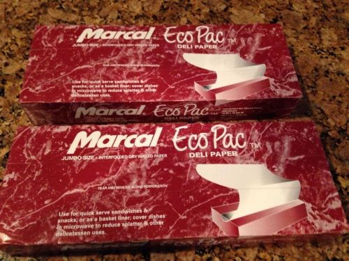 Marcel Eco Pac Deli Paper  LOT (2packs )...500 Sheets Each..15 IN x 10 3/4 IN