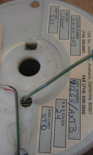 Thermocouple Extension Wire, Solid 2 Conductor, Type R/S 24 Gauge FEP