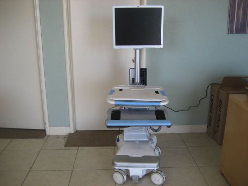 HUMANSCALE  MOBILE COMPUTER LAPTOP CART with 19&#034; monitor