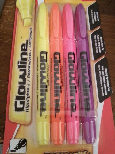 Glowline Highlighter 4 Pack Multi-Color