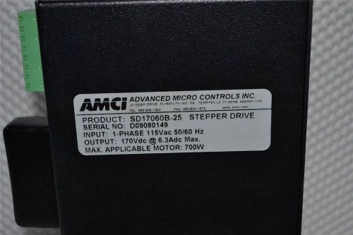 ONE NEW AMCI Stepper Drive SD17060B-25 115VAC 700 WATT