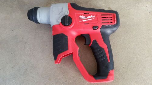 Used Milwaukee 2412-20 M12 12v Lithium-Ion 1/2&#034; SDS Rotary Hammer Tool Only