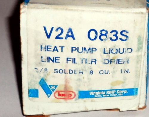 Virginia KMP V2A 083S Heat Pump Liquid Line Filter Drier 3/8 Solder 8 CU. IN.
