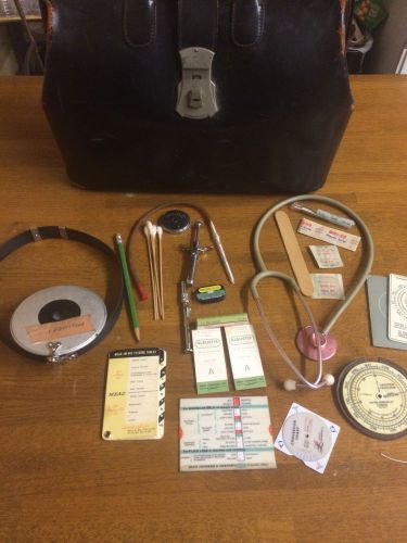 Vintage Dr. Bag With Medical Instruments