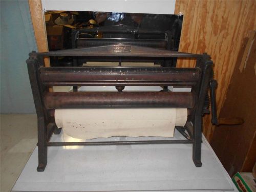 Antique GANE BROS &amp; LANE Bookbinding rolling press spine form  gas heated