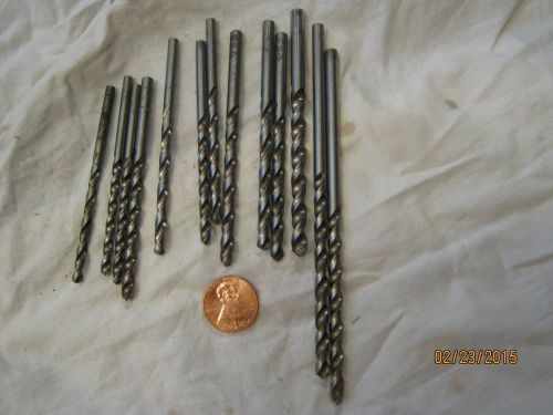 LOT OF 13 DRILL BITS NOT 1 MADE IN CHINA OR KORE MOST MADE IN U.S.A.