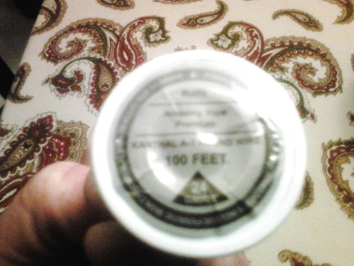 Kanthal 24 Gauge AWG A1 Wire 100ft Roll+Free Organic Cotton