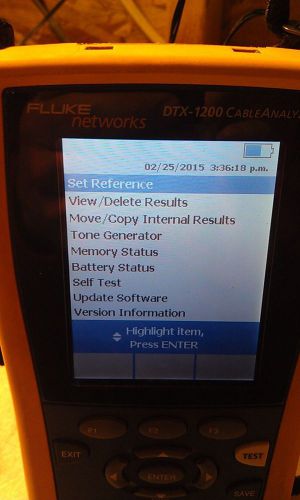Fluke Networks DTX-1200 Cat. 6 Cable Tester Certifier    - FREE SHIPPING