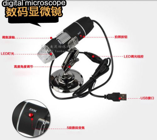 Promotion!! 50X-500X Pocket Digital USB Microscope With 8 LED
