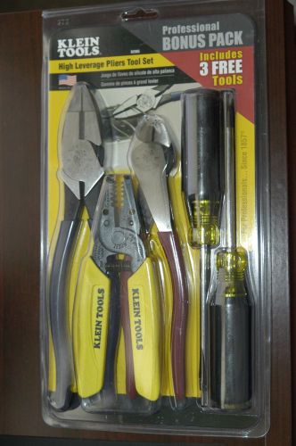 Klein Tools 5-Piece Electrician&#039;s Starter Tool Kit Brand New