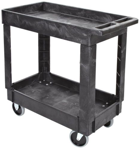 Rubbermaid commercial fg9t6600bla structural foam service cart with lipped sh... for sale