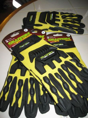 Clutch Gear Anti-Impact Mechanics Gloves lot of 4  NEW  XL