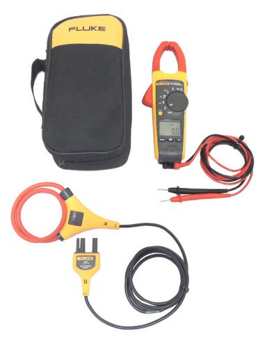 Fluke 376 TRUE RMS Clamp Meter iFlex i2500-18 Cable &amp; Probes &amp; Bag / Warranty