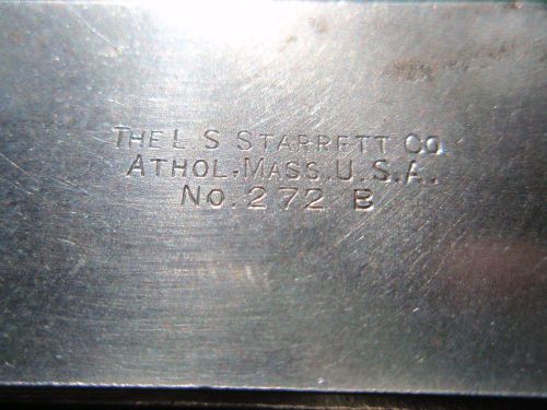 VINTAGE L.S. STARRETT # 272 B FILLET OR RADIUS GAGE IN NICE WORKING CONDITION!!