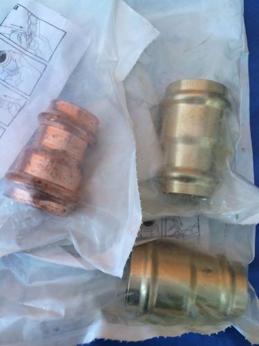 3 Pro Press 1-1/4 x 1 Reducer Couplings by Apollo 2 Brass 1 Copper