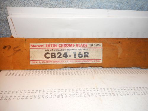 Machinists  3/4 Starrett NOS Never Used 24&#034; Rule for combo squares