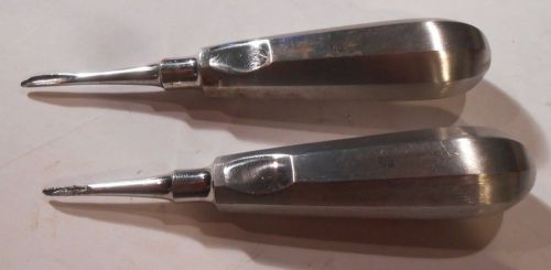 two vintage Dental instruments, Gouge 34S, Heid 40