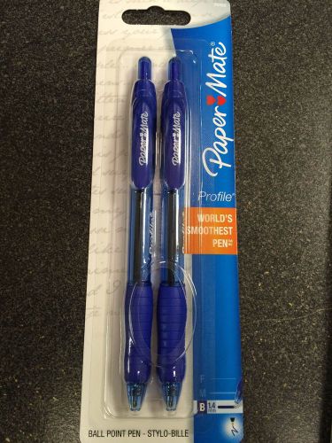 Paper Mate, Profile, World&#039;s Smoothest, Ball Point Pen&#039;s, Blue Ink Bold Point