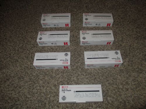 Lot of 7 ricoh ppc refill staple type k #502r-am for sale