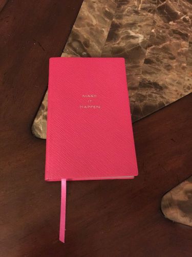 Smythson Of Bond st Pink Small Note pad
