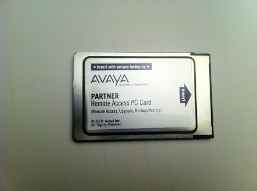 Avaya Lucent Partner Remote Access PC Card &amp; Voice Messaging PC Card