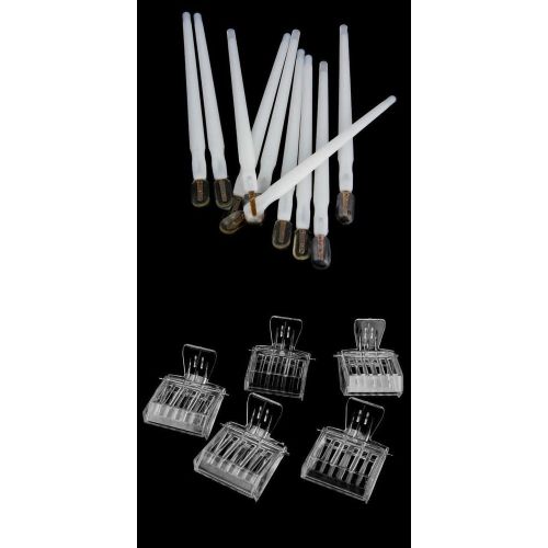 5x clips queen bee cage catcher +10x royal jelly soft head pen beekeeping tool for sale