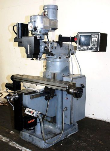 BRIDGEPORT 3-AXIS CNC TEACH VERTICAL MILL w/PROTOTRAK AGE 3 CNC &amp; HANDWHEELS