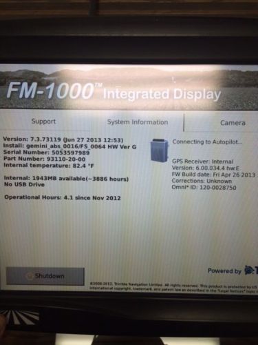 Trimble CNH FMX FM1000 Display only