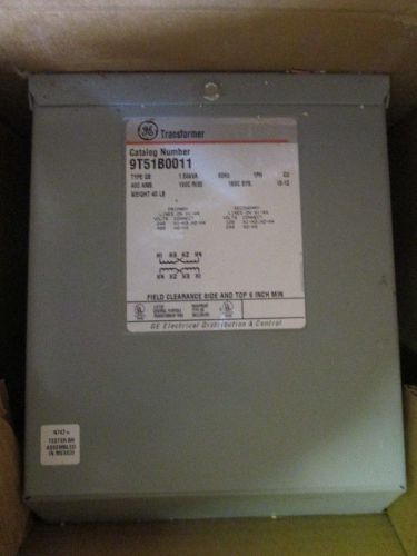 General electric 9t51b0011 1.50kva 1ph  prim 240/480 sec 120/240 transformer for sale