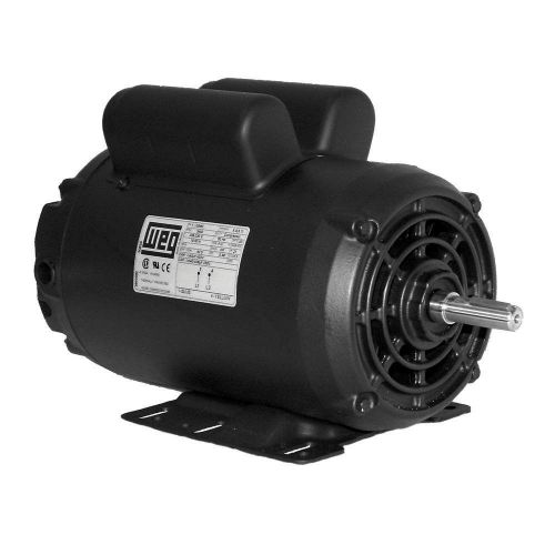 5 HP Electric Motor 56HZ 145T compressor Single phase 208-230 7/8&#034; shaft 3455rpm