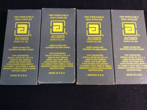 Acme Crush Free Staples For 25 Ac Staple Gun 4 Boxes