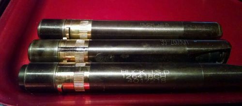 Huck I.S.D. 99-9809CH rivet pullers. Lot of 3. Used.