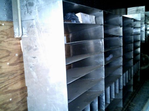 Aluminum  shelving for truck vendor or warehouse for sale