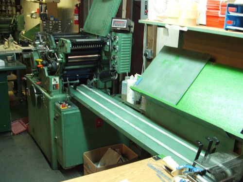 Printing press halm jet press 3&#034; print 2 colors 2 side at the same time. for sale
