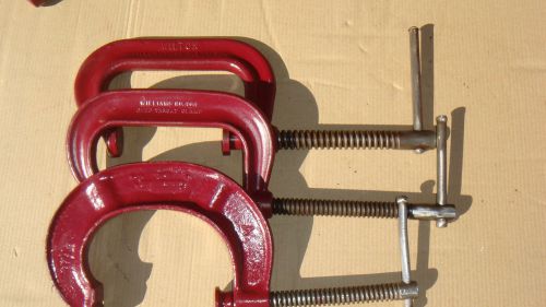 Lot of three 4&#034; c-clamps: williams-wilton-jorgensen for sale