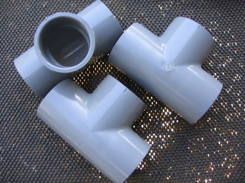 2&#034; SCH80 TEE&#039;s / Lot of 3 Pieces / Spears #801-020C / CPVC Material / NEW!