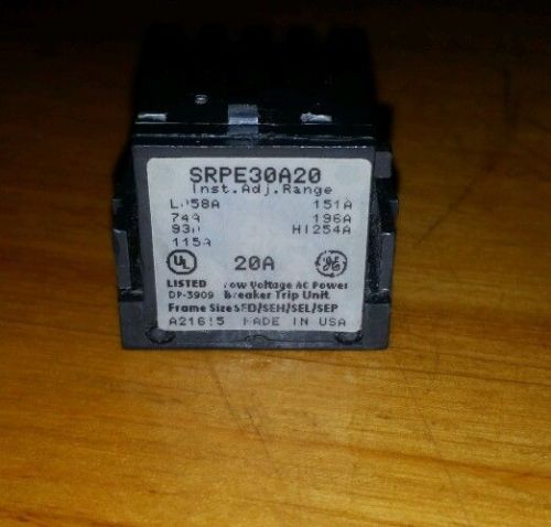 SRPE30A20 - GE  Breaker Rating Plug