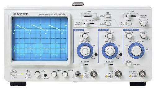Texio kenwood cs-4135a 30 mhz 2 channel analog oscilloscope  new for sale