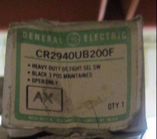 GENERAL ELECTRIC GE ELECTRICAL SYSTEMS CR2940UB200F