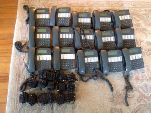 Lot of 15 Bizfon BT3 BizTouch3 Grey 680 System Phones with power supplies