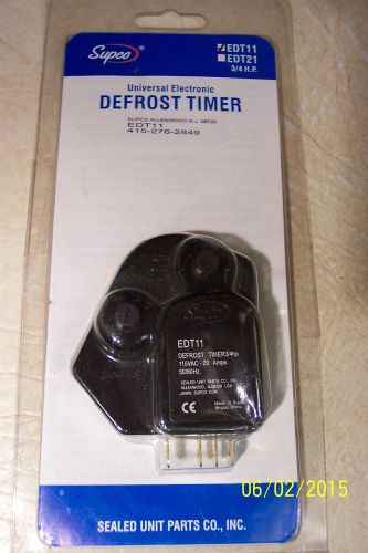 SUPCO EDT11 UNIVERSAL ELECTRONIC DEFROST TIMER, 3/4 HP, HVAC-R  REPLACEMENT NEW!