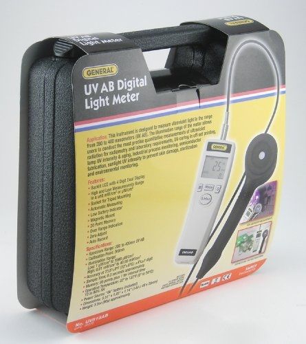 General Tools &amp; Instruments UV513AB Digital UVC Meter, 280-400 nm