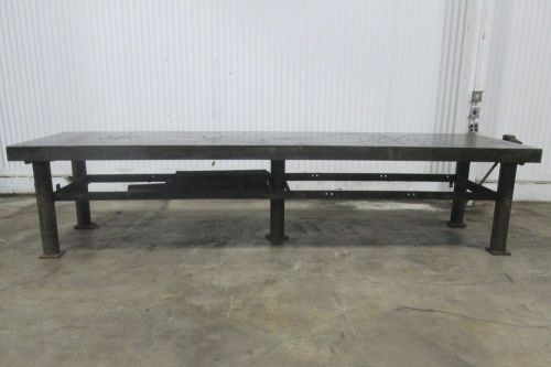 Welding Table with Vise - 144 x 42 x 48 - Used - AM15360
