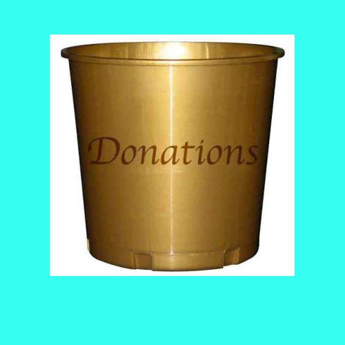 Fundraising Donation Bucket Large Plastic Reusable (Pkg of 3)