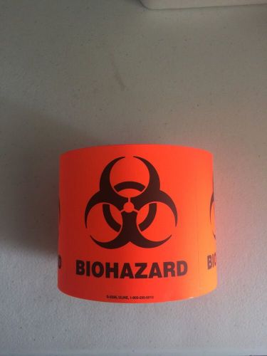 Biohazard Labels about 500 ct