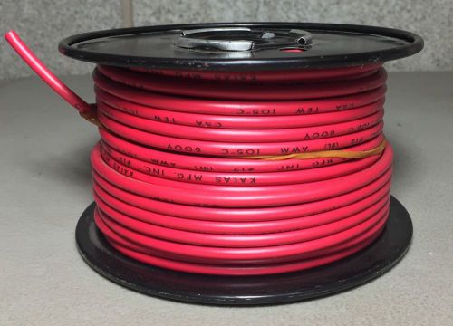 12 GAUGE RED THHN STRANDED COPPER WIRE, 100&#039; Feet Roll, AWM 105°C 600V CSA TEW