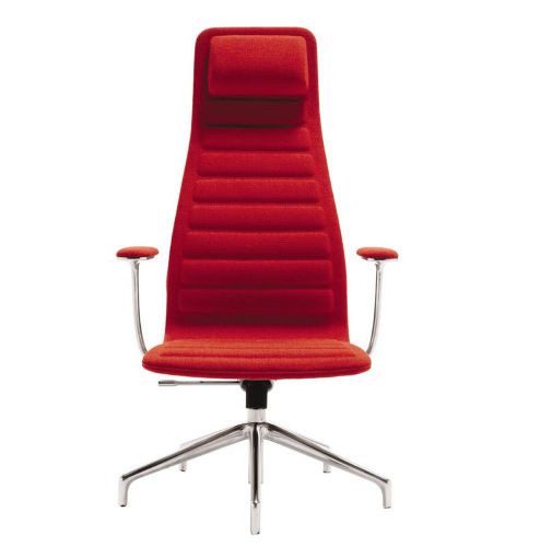 USED - Cappellini Jasper Morrison Lotus High Back Chair Red Hallingdal Kvadrat
