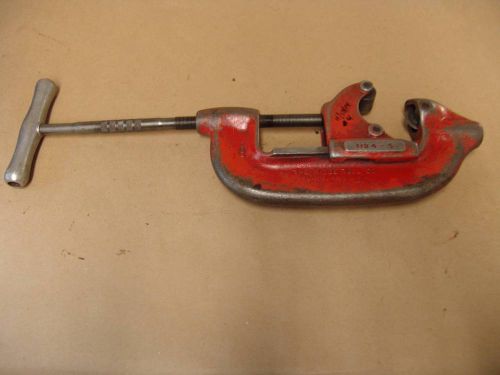 RIDGID 4&#034; PIPE CUTTER TOOL FOR THREADING No.4S NICE SHAPE #3